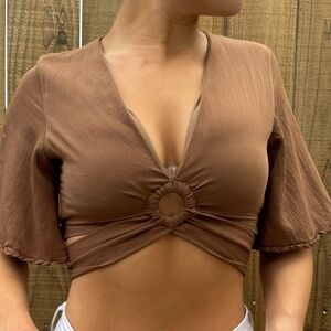 Brown Blouse